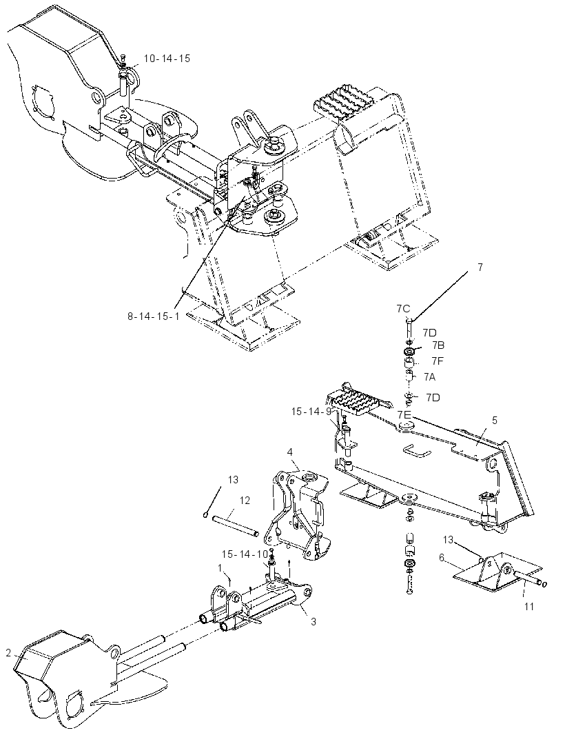 FRAME GP-STUMP GRINDER 1739317 CAT
