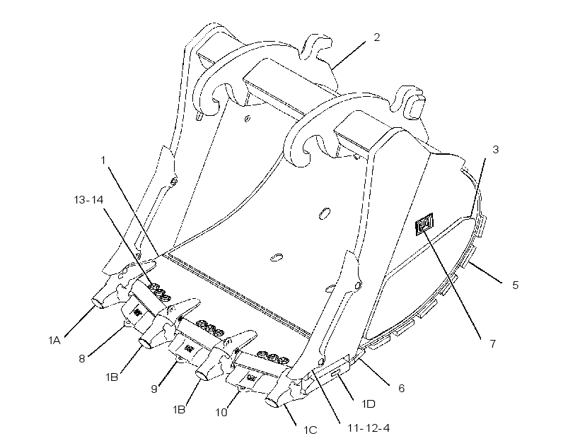 BUCKET GP-HEAVY DUTY ROCK 2753318 CAT