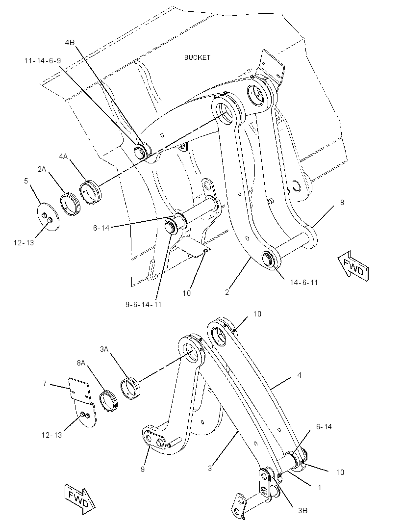 LINKAGE GP-LOADER BUCKET 3439676 CAT