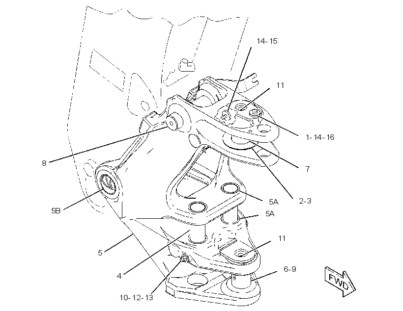 FRAME GP-SWING 3223764 CAT