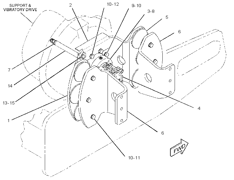 DRIVE GP-SUPPORT & VIBRATORY 3042069 CAT