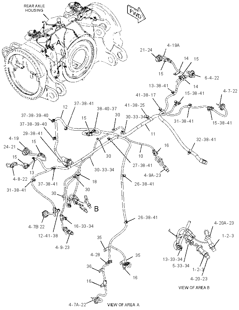 WIRING GP-REAR AXLE HOUSING 2723343 CAT
