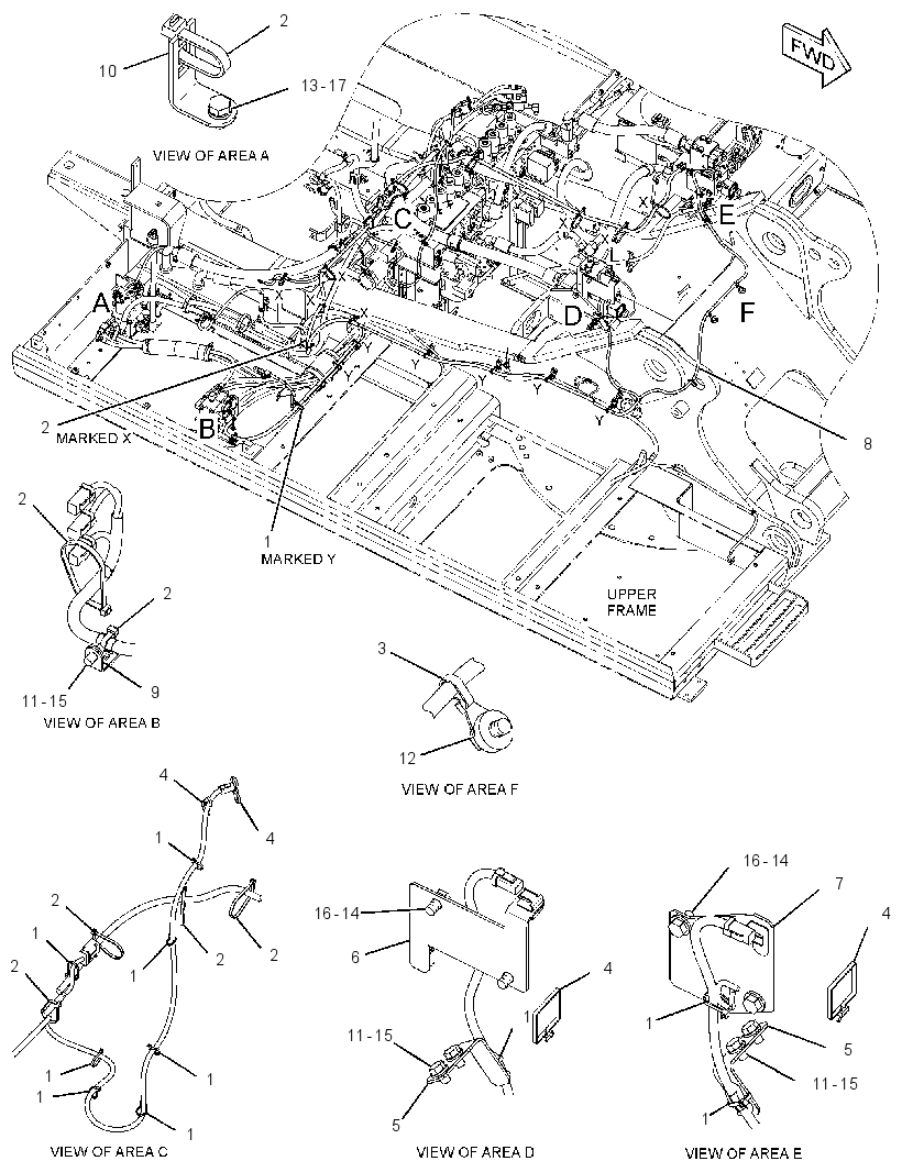 WIRING GP-COMBINED FLOW 3366245 CAT