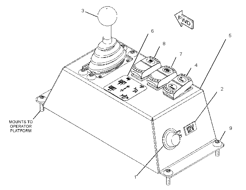 CONTROL GP-WINCH & RIPPER 2502114 CAT