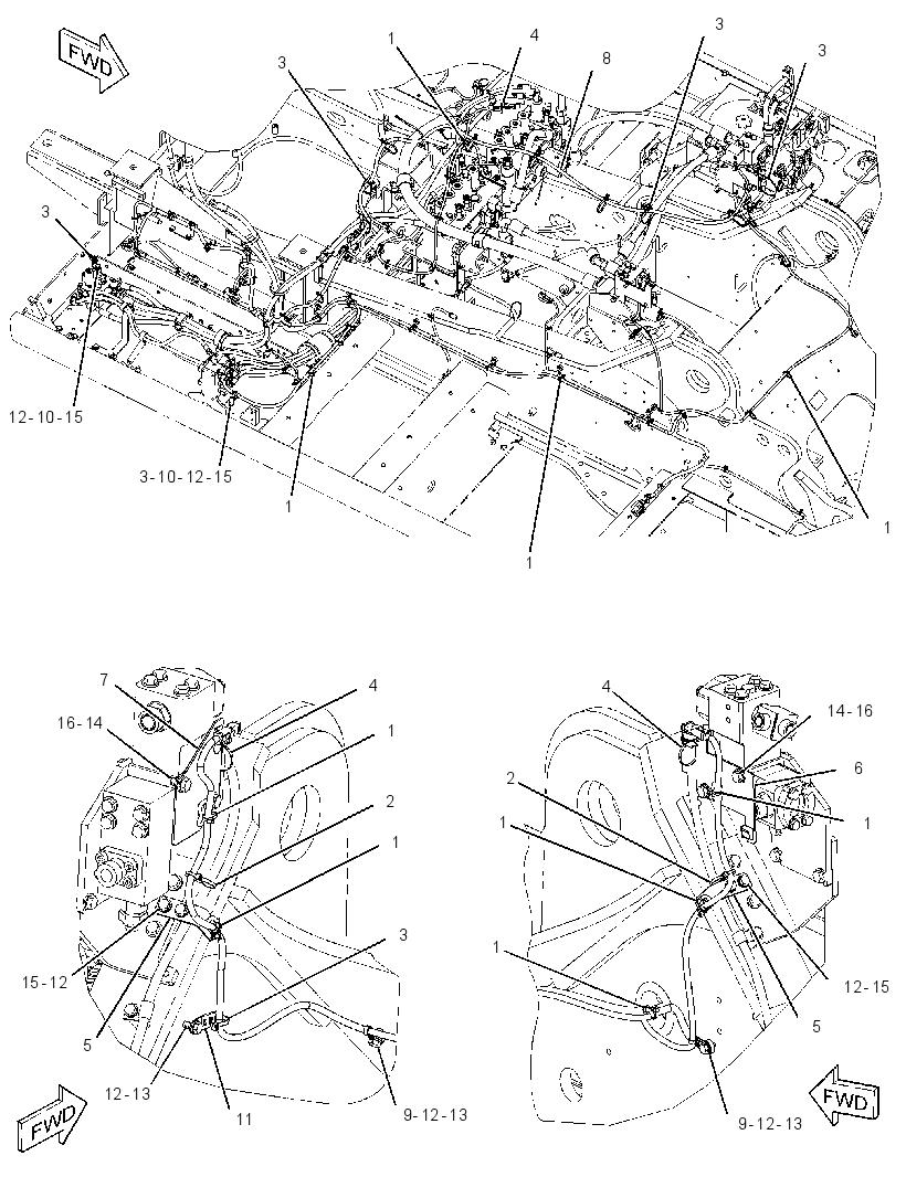 WIRING GP-AUXILIARY CONTROL 3366246 CAT