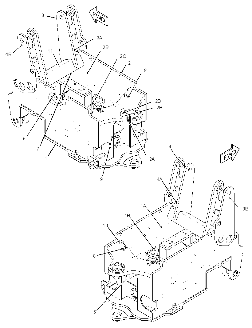 FRAME AS-FRONT 2700495 CAT