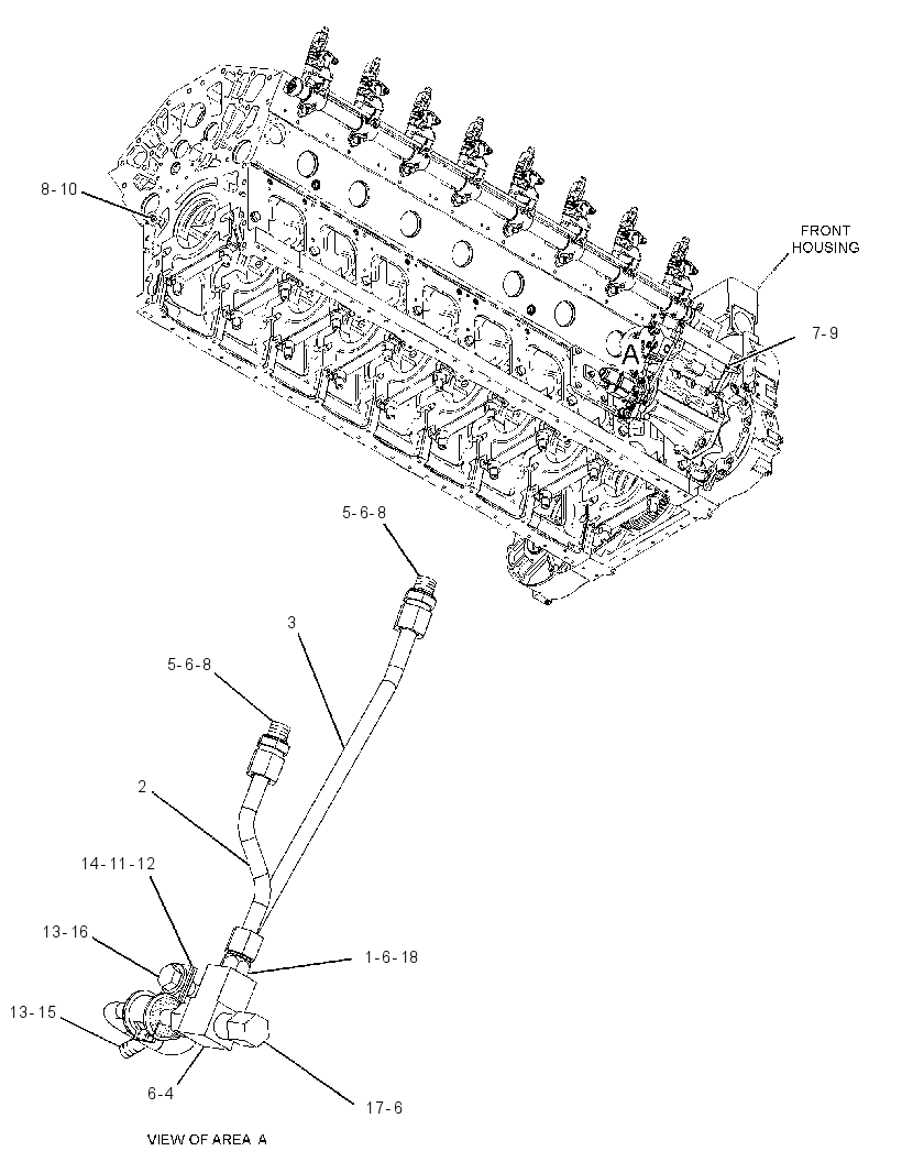 LINES GP-FUEL COLLECTOR 3287087 CAT