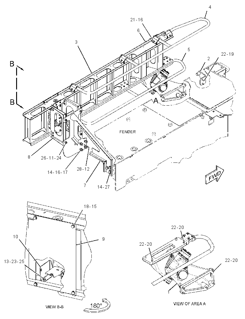HINGE & MOTOR GP-LADDER 2704901 CAT