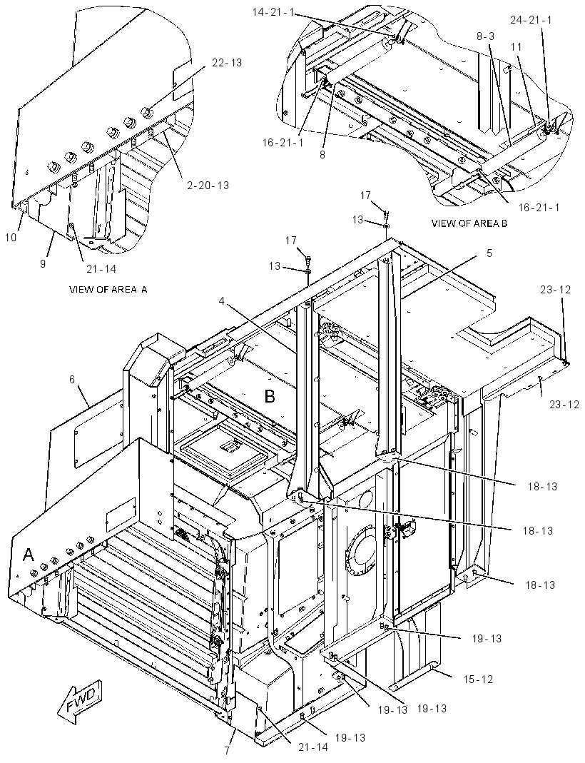 HOOD GP-TRACTOR 3081022 CAT