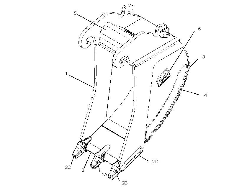 Ковш экскаваторный 2528928 CAT