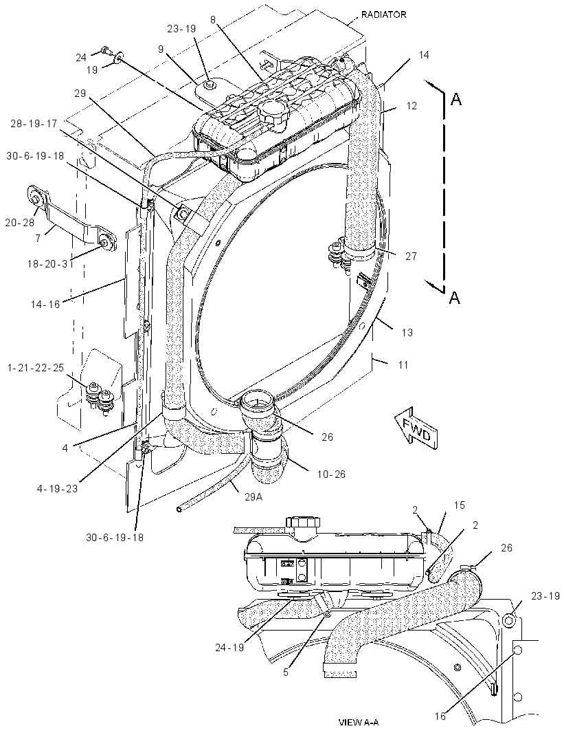TANK & LINES GP-COOLANT 2951327 CAT