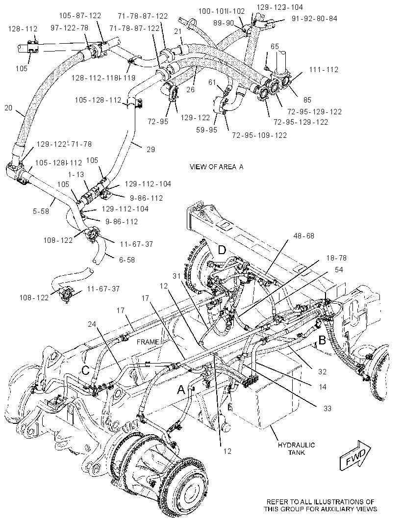 LINES GP-BRAKE OIL COOLER 3118703 CAT
