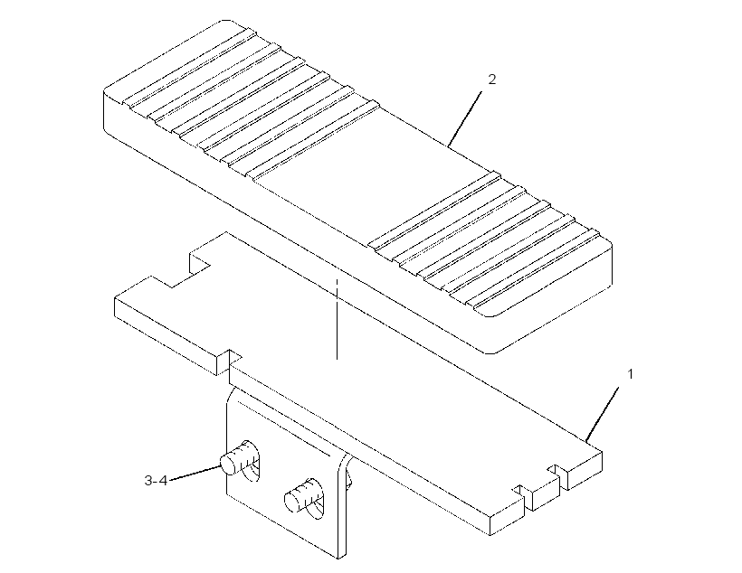 FOOTREST GP 3446388 CAT