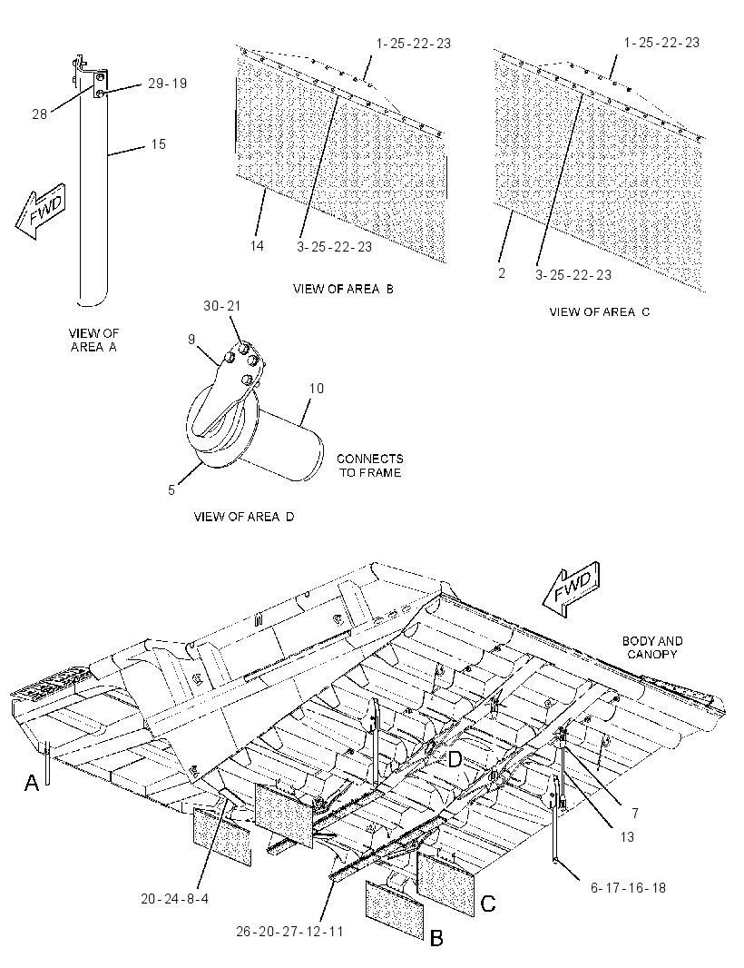 MOUNTING GP-TRUCK BODY 2916866 CAT