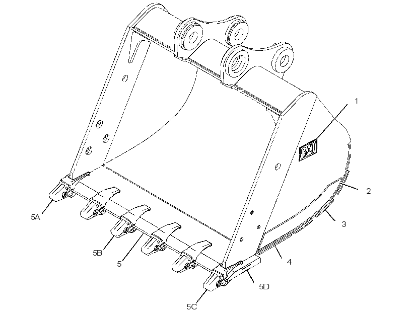 BUCKET AS-MASS EXCAVATOR 2392572 CAT