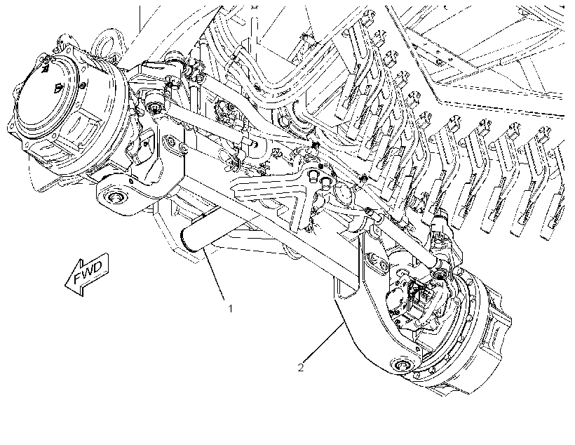 AXLE AR-FRONT 3379533 CAT