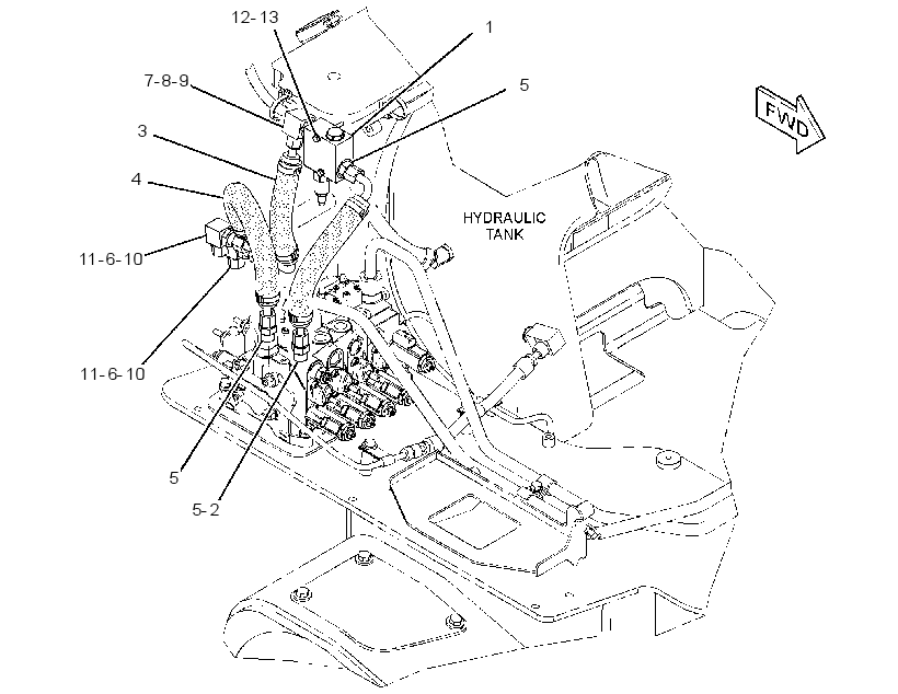 LINES GP-REAR ATTACHMENT 3257273 CAT