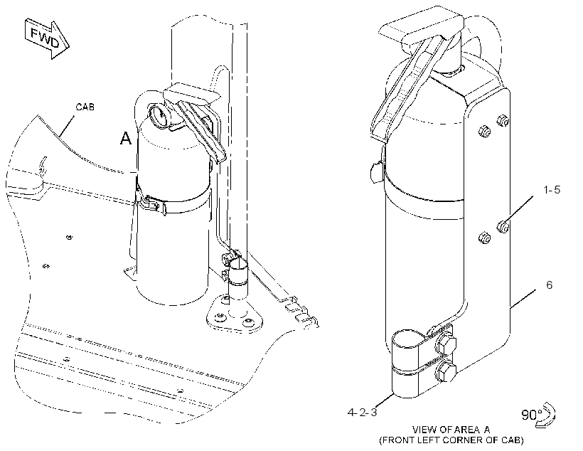 FIRE EXTINGUISHER GP 3245415 CAT