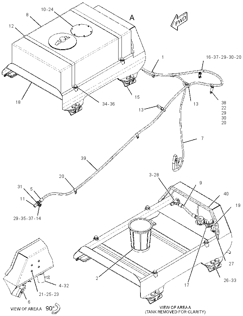 KIT-WATER TANK & MOUNTING 3461833 CAT