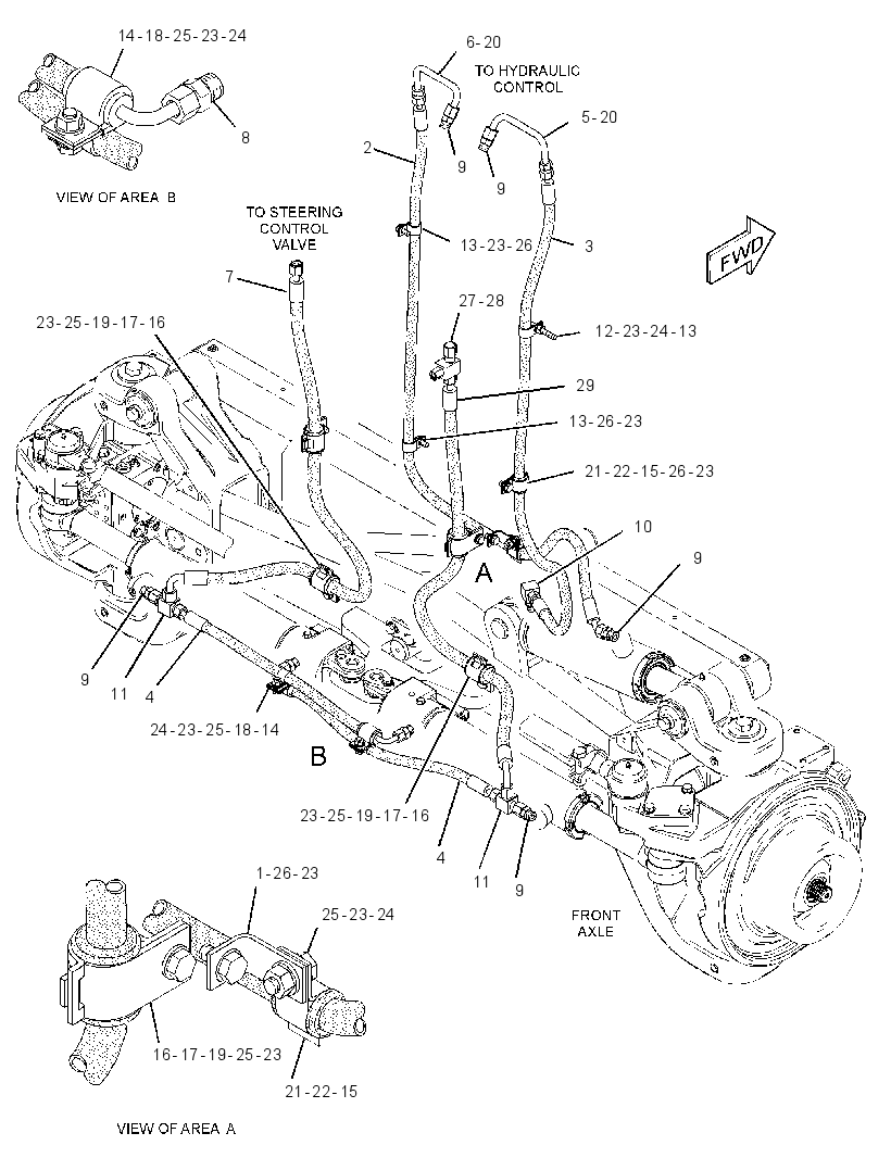 Трубопроводы рулевого управления 2642994 CAT