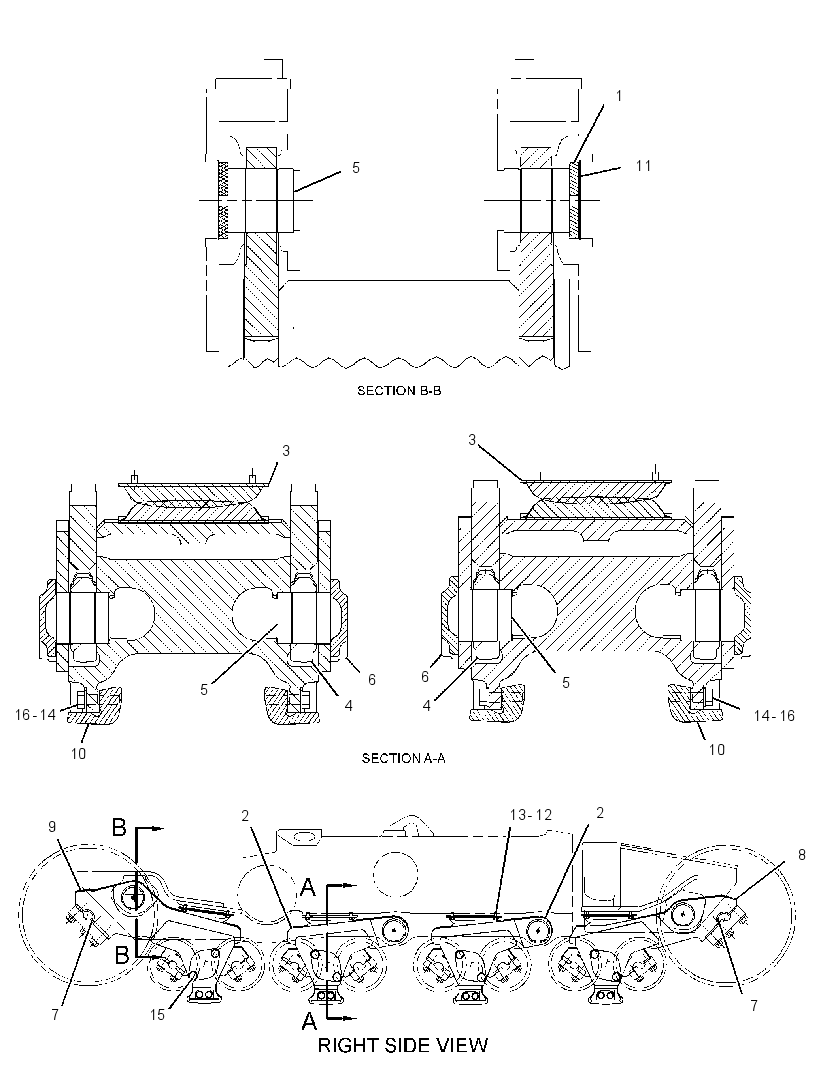 SUSPENSION GP-BOGIE 3417495 CAT