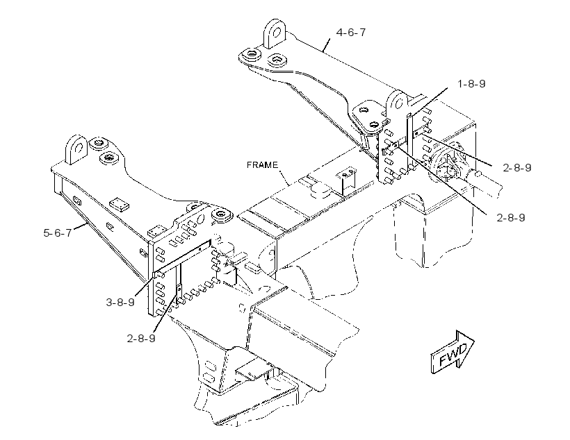 Крепление ROPS 2940400 CAT