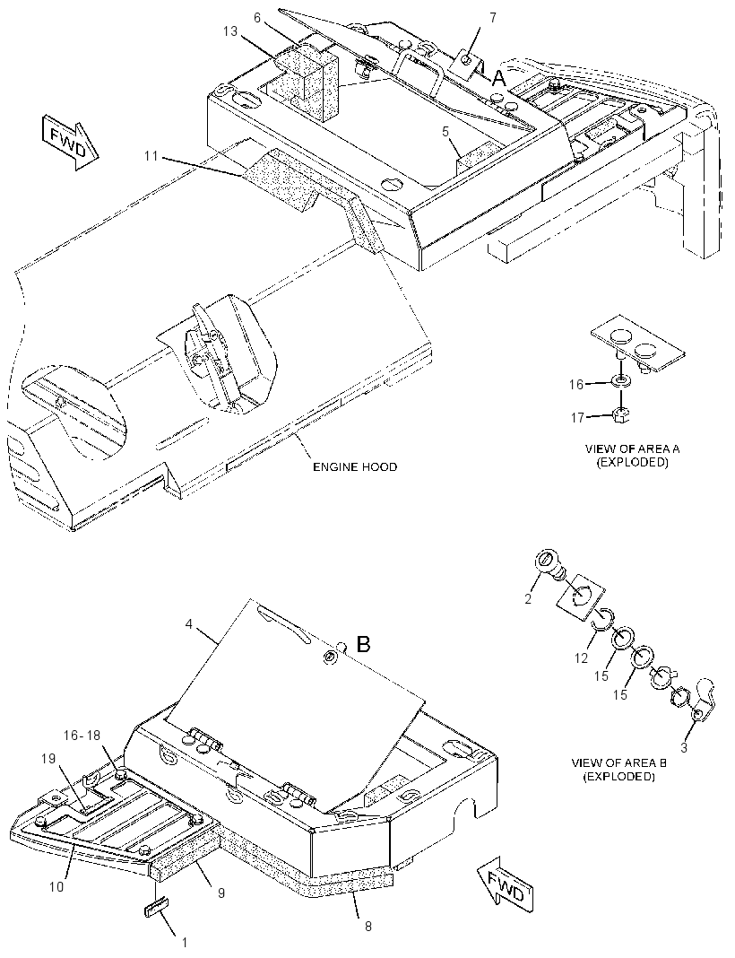COVER GP-HOOD 3301610 CAT