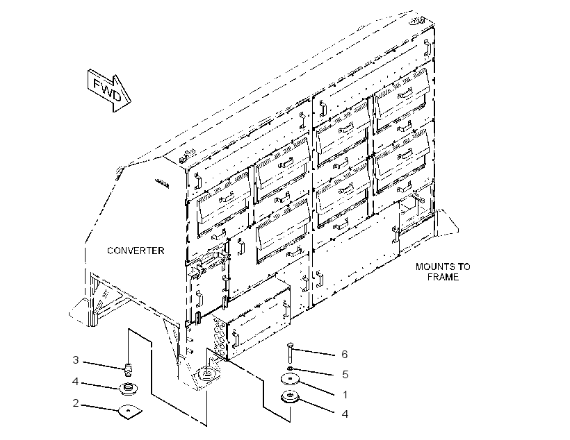 MOUNTING GP-INVERTER CABINET 2845909 CAT