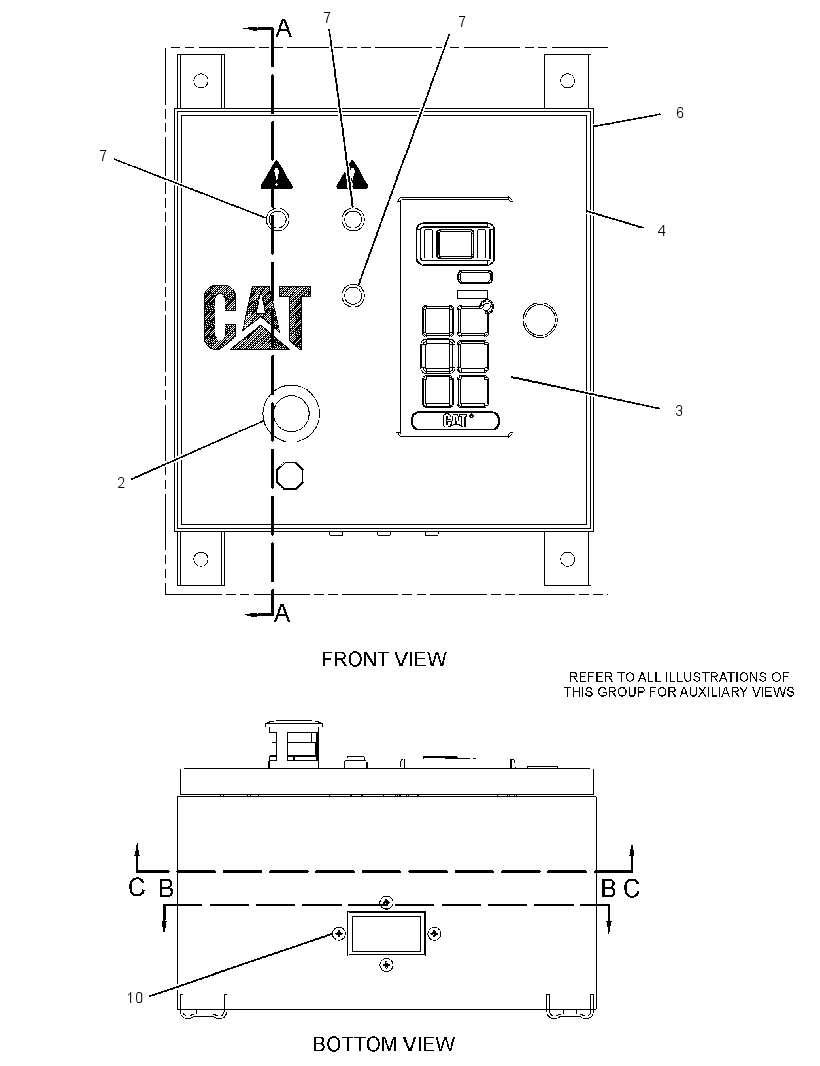 Панель приборов 3327684 CAT
