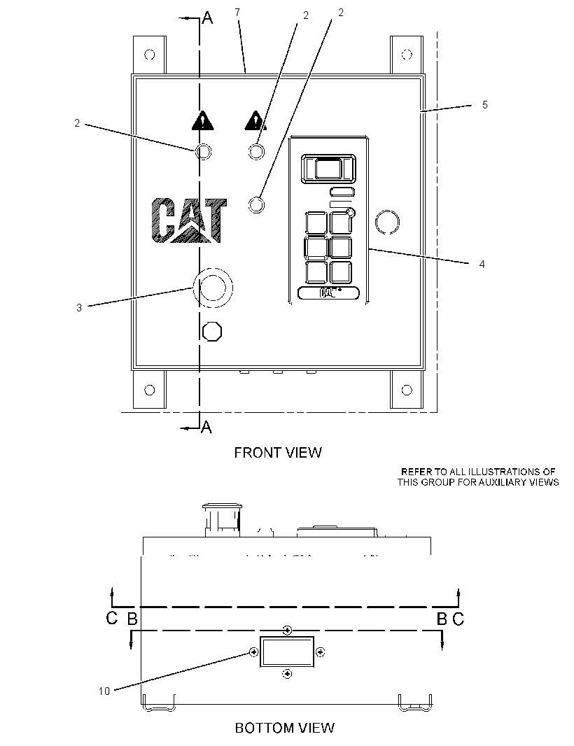 Панель приборов 3432969 CAT