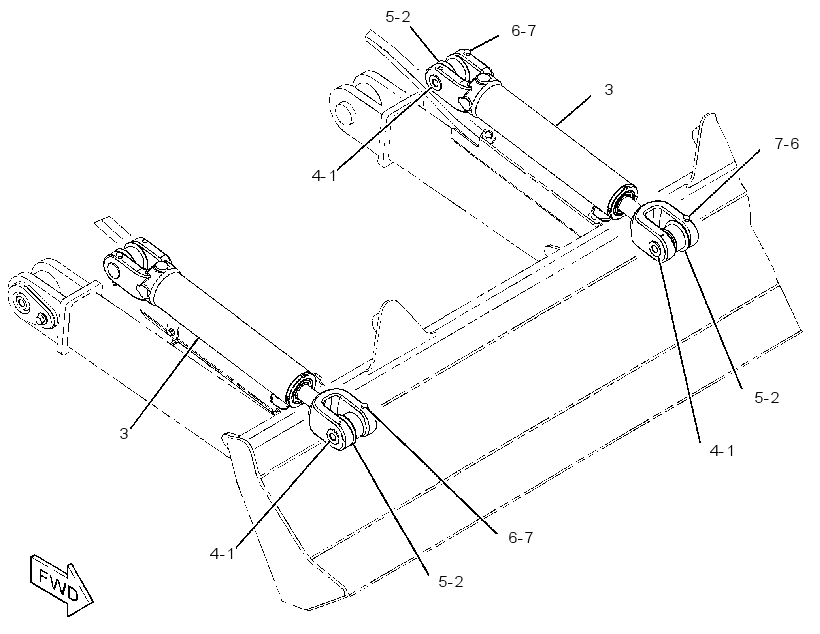 CYLINDER & MTG GP-BLADE 3337749 CAT