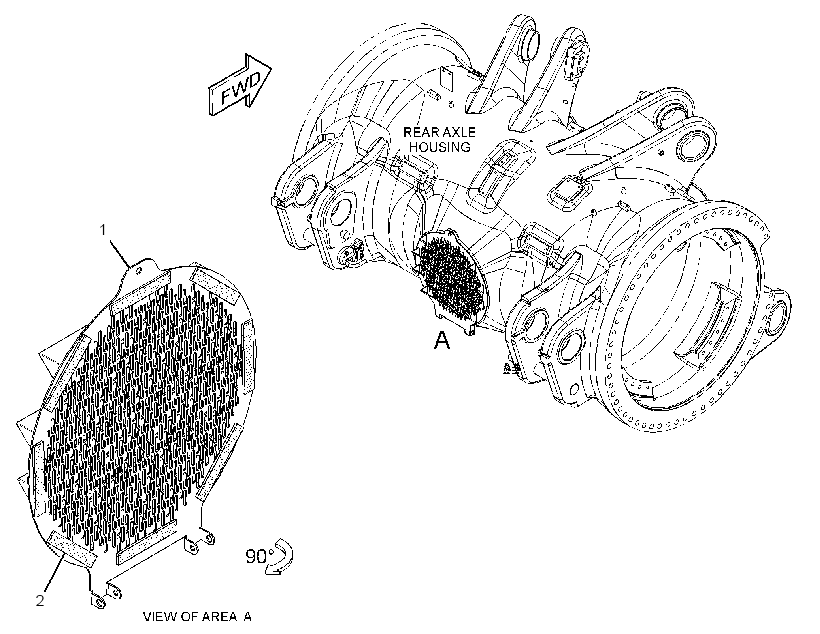 COVER GP-REAR AXLE HOUSING 3144243 CAT