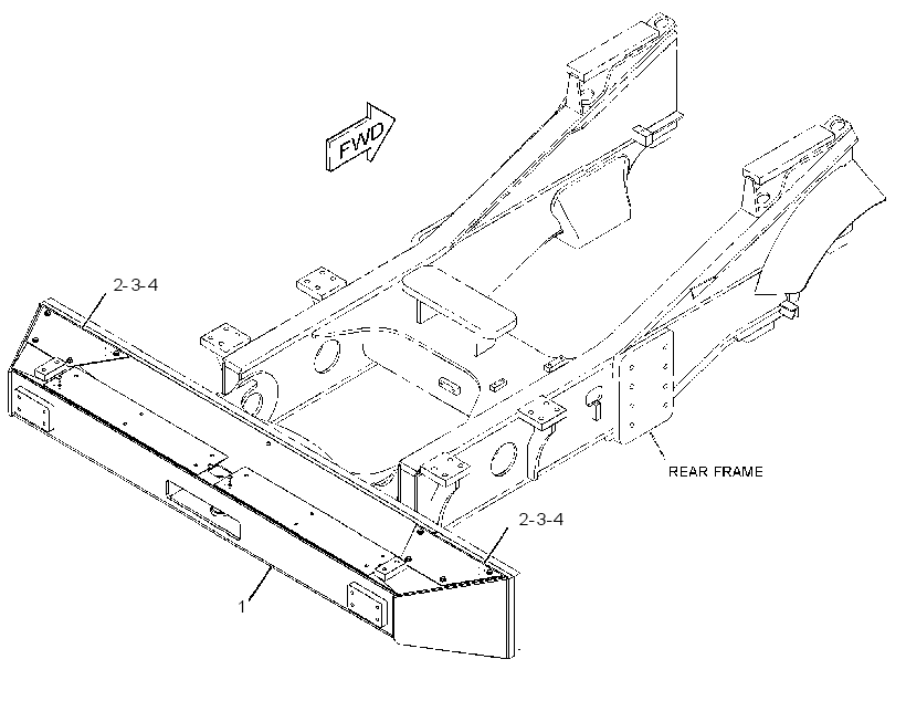 BUMPER GP-REAR 3283042 CAT