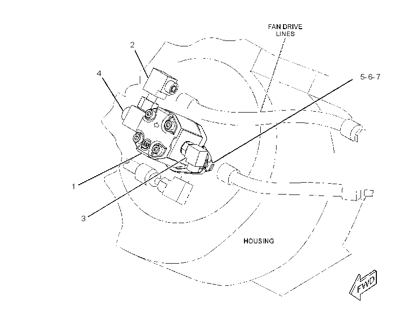 MOTOR & MTG GP-VENTILATION 3326606 CAT