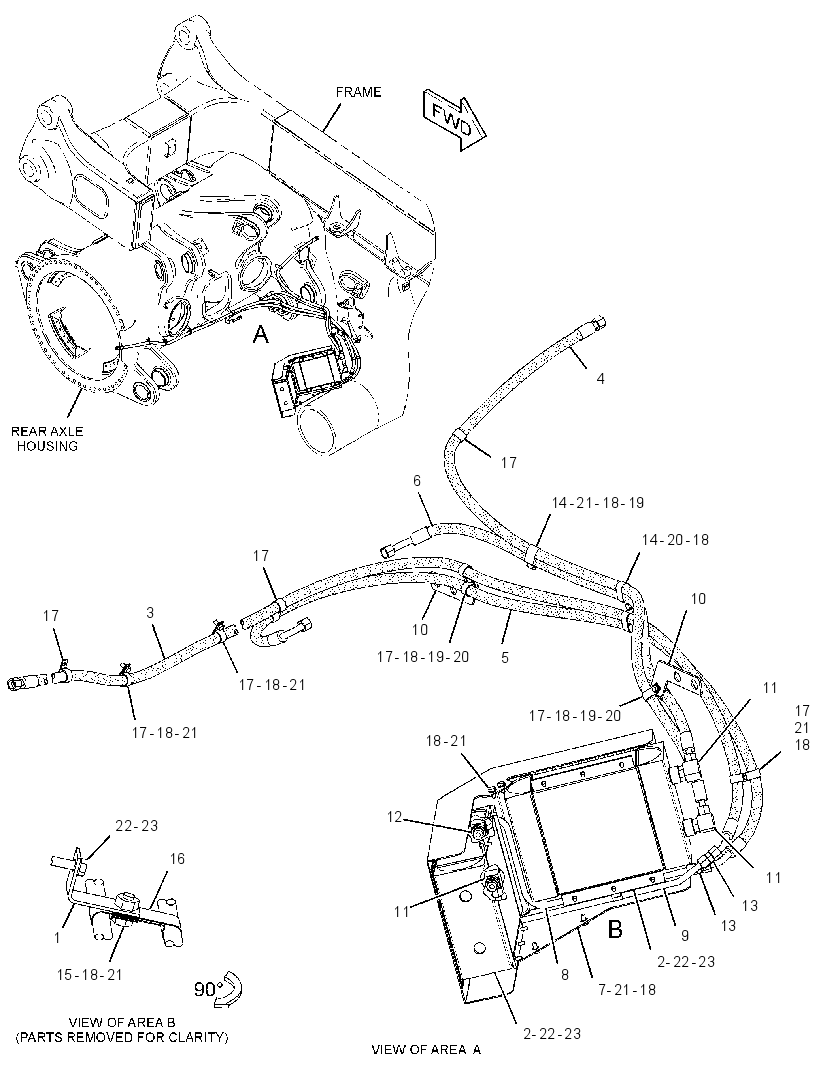 COOLER GP-REAR AXLE OIL 3393576 CAT