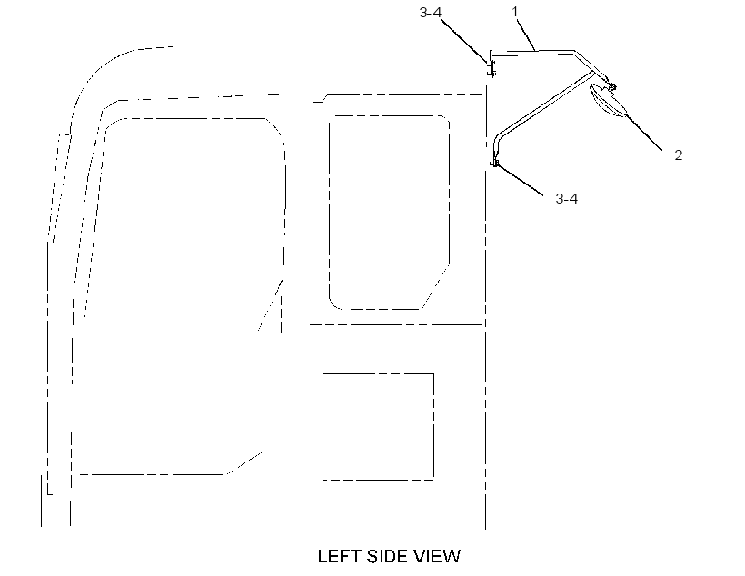MIRROR GP-DOWN VIEW 3514562 CAT