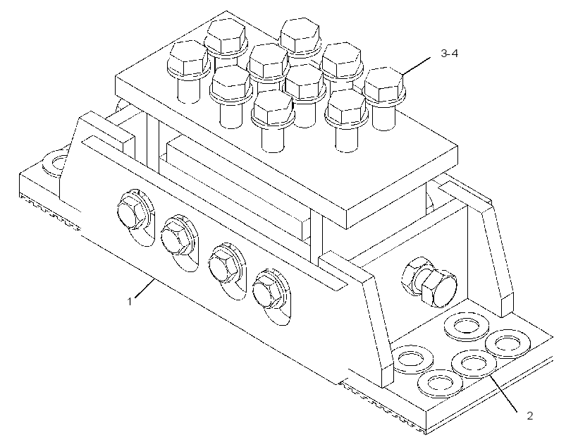 MOUNTING GP-GENERATOR BASE 7C6537 CAT