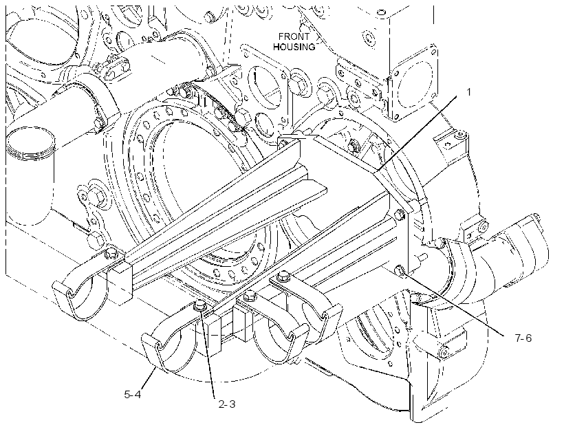 SUPPORT GP-ENGINE OIL LINES 3358743 CAT