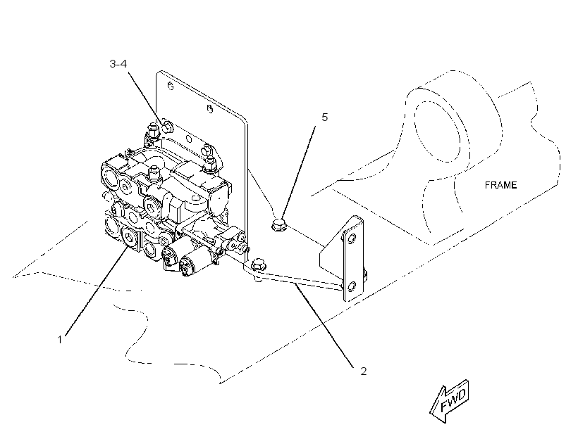 VALVE & MTG GP-STEERING 3333935 CAT