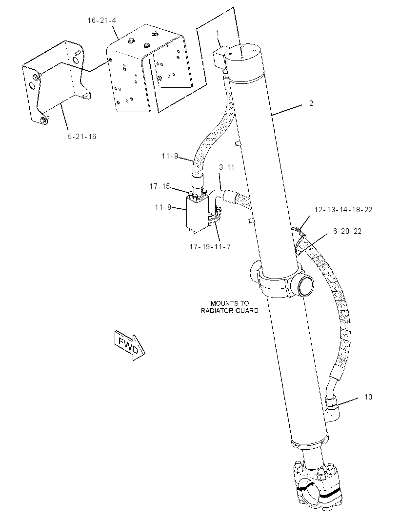 CYLINDER & LINES GP-LIFT 2587476 CAT