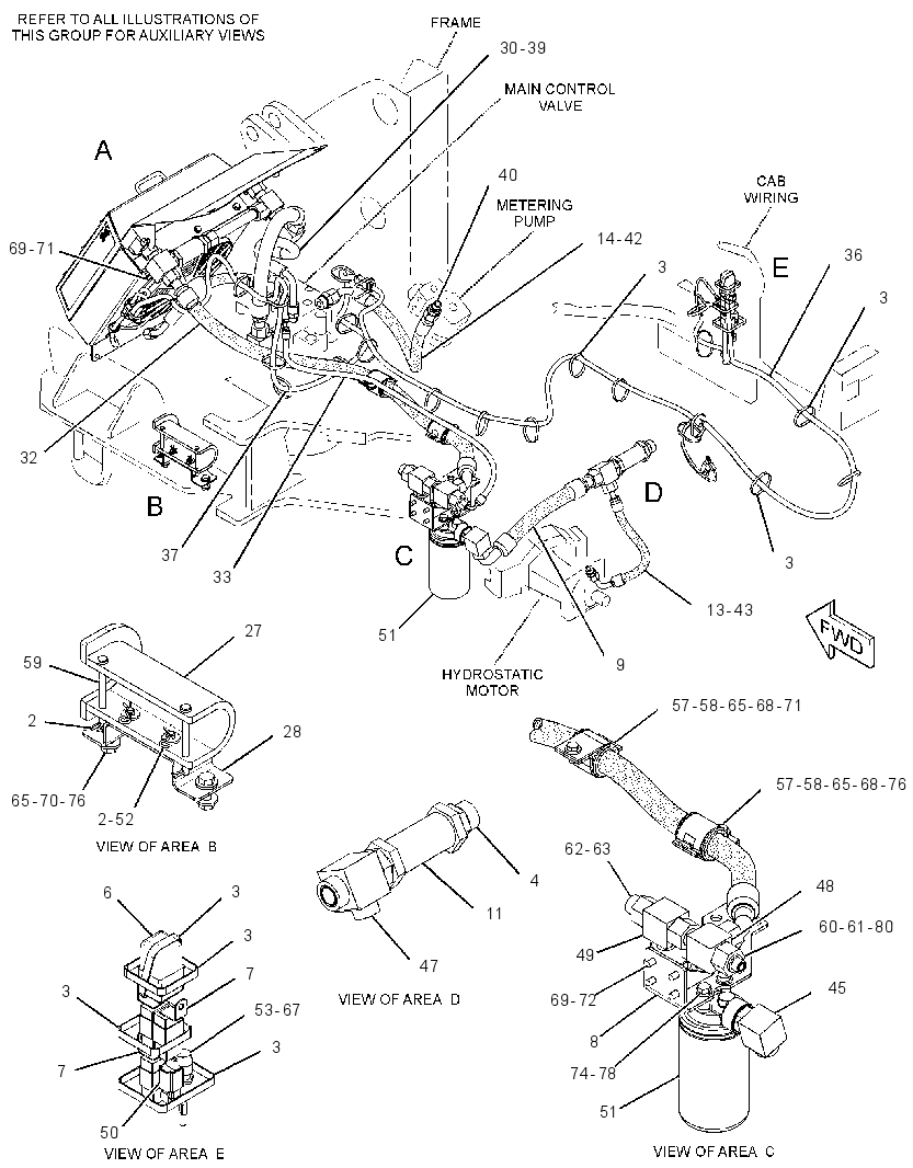 CONVERSION AR-HYDRAULIC 3465058 CAT