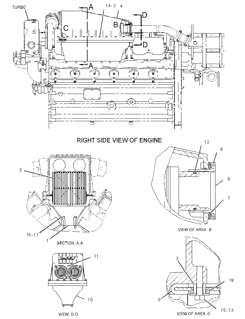 AFTERCOOLER GP-RAW WATER 2867913 CAT