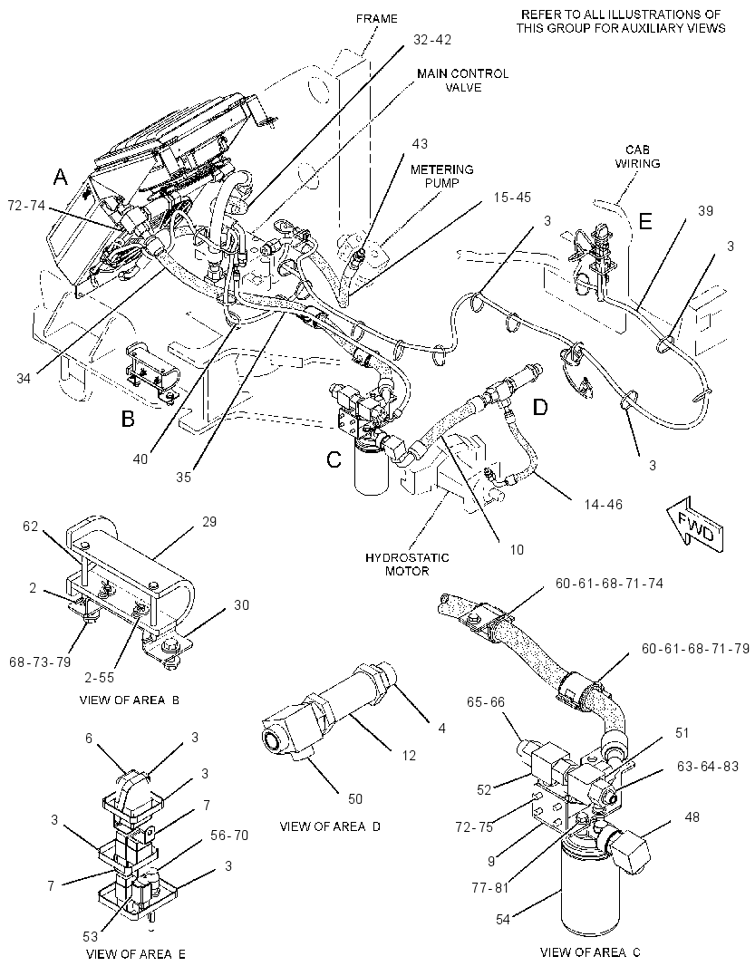 CONVERSION AR-HYDRAULIC 3461343 CAT