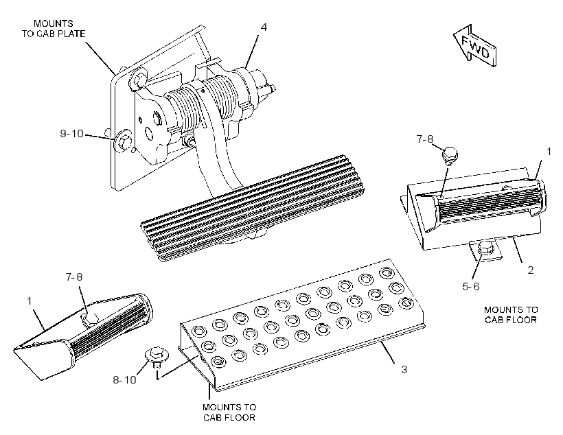CONTROL GP-PEDAL 2574197 CAT