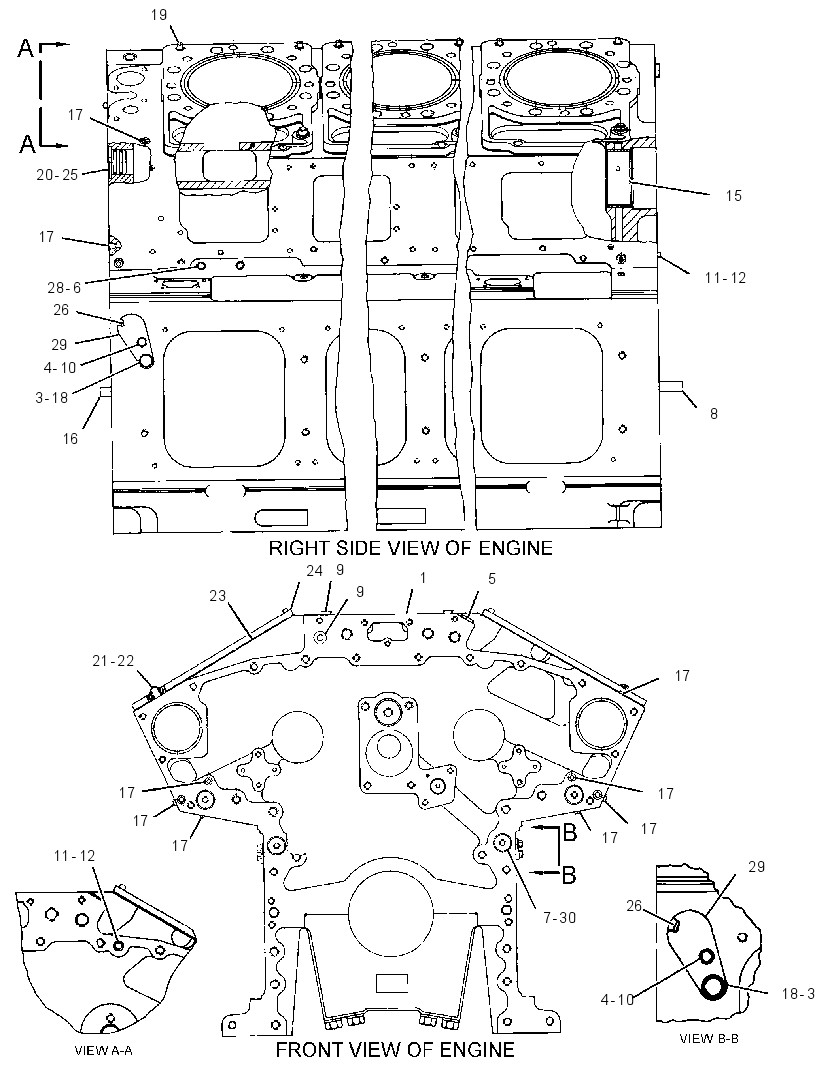 Блок цилиндров 3500554 CAT