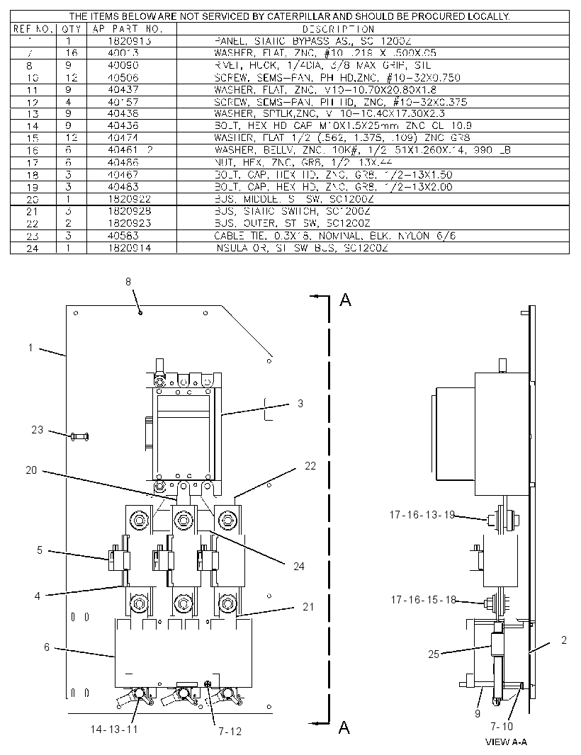 PANEL AS-ELECTRICAL 3465238 CAT