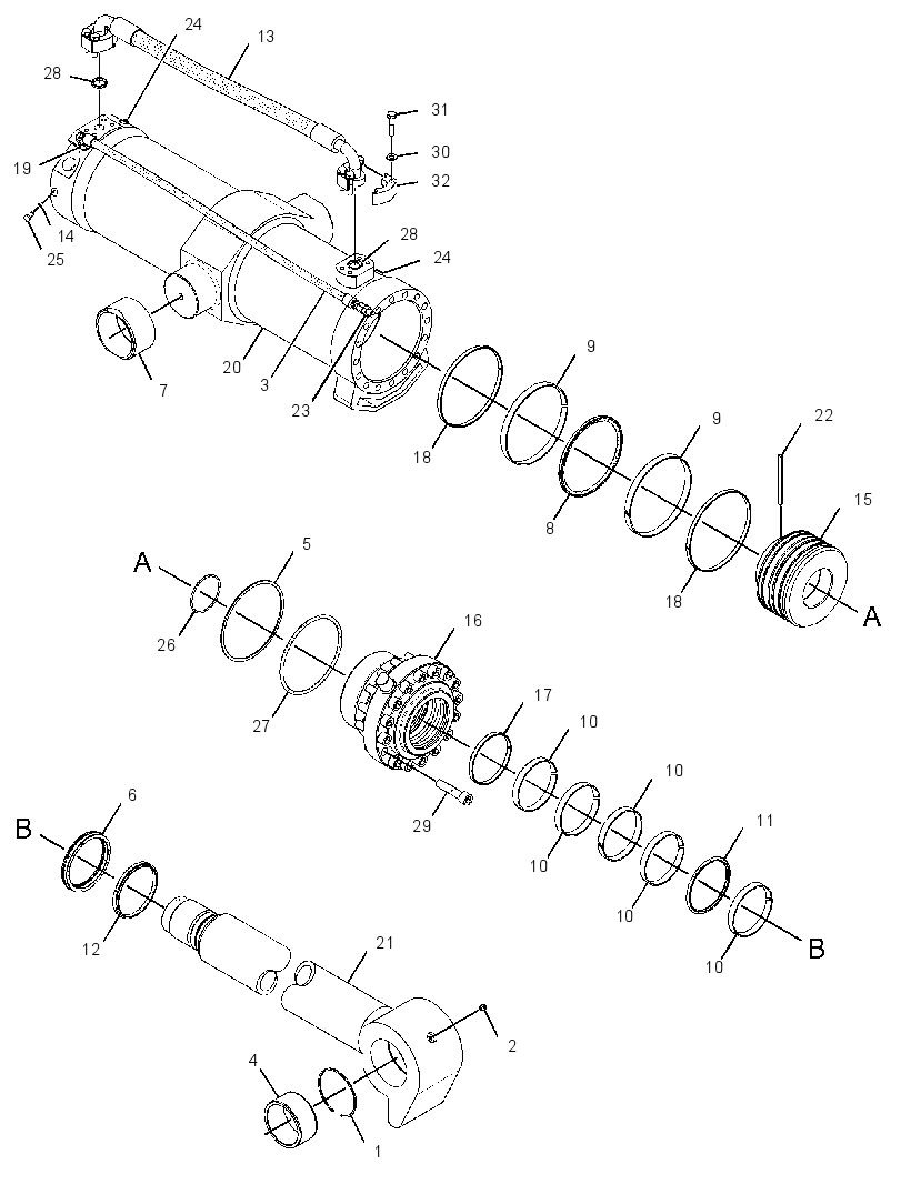 CYLINDER & LINES GP-SHEAR 2228828 CAT