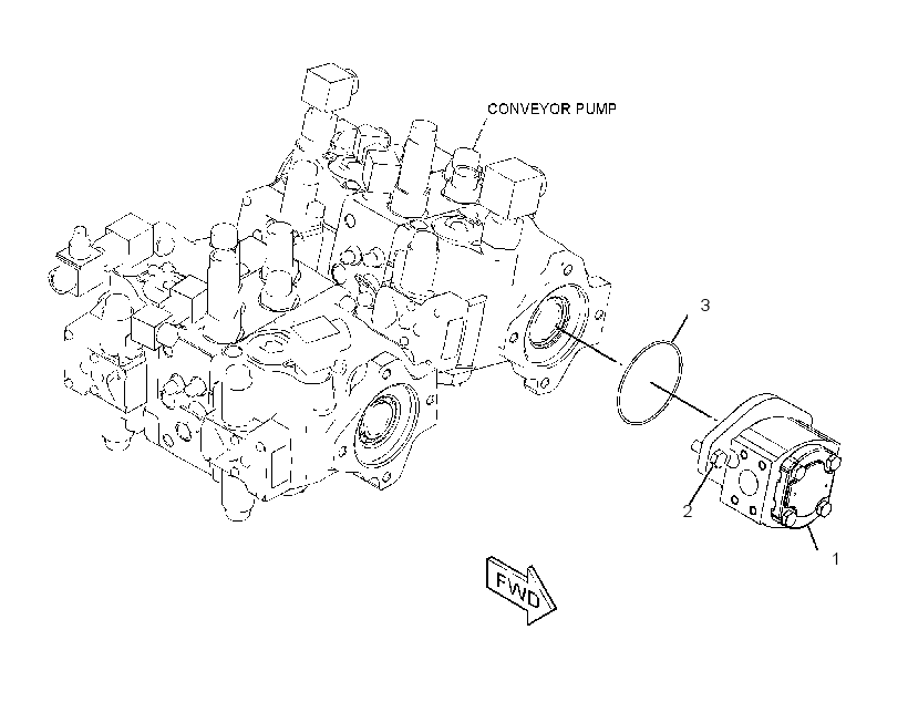 PUMP & MTG GP-HYDRAULIC FAN 3243250 CAT