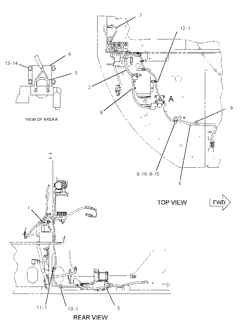 WIRING GP-HYD TANK FILL PUMP 2556927 CAT