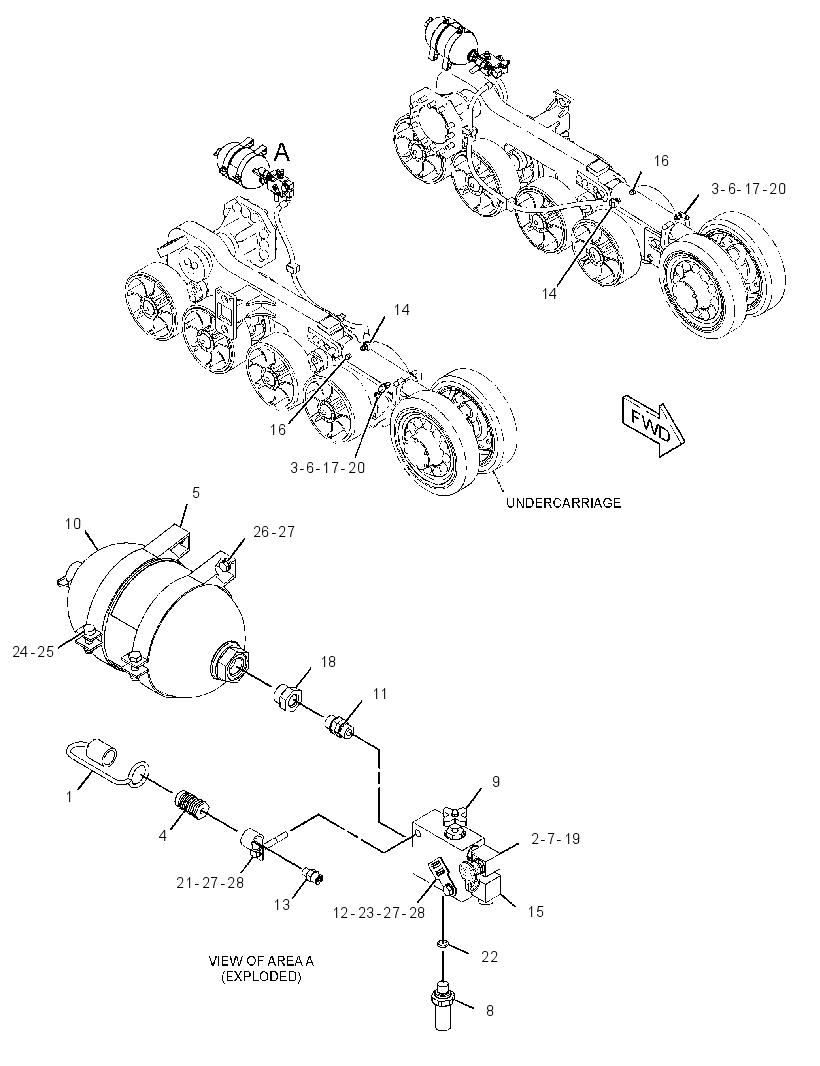 VALVE & MTG GP-TRACK TENSIONER 3238194 CAT